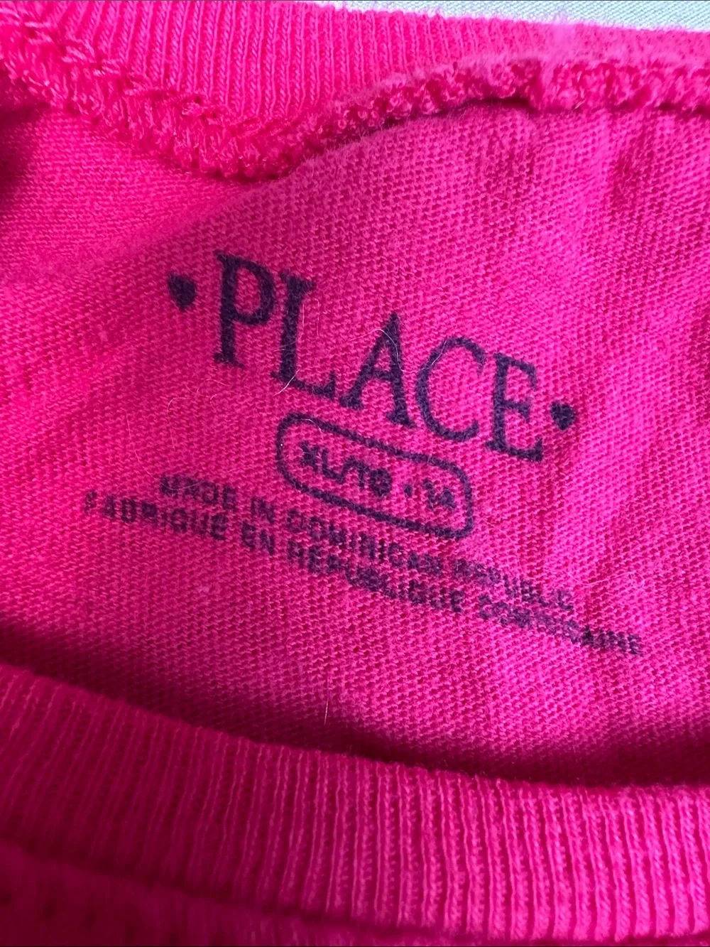 The Children's Place Girls Hot Pink Tee Gold Glitter BFF Heart XL 14